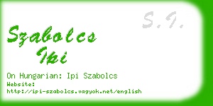 szabolcs ipi business card